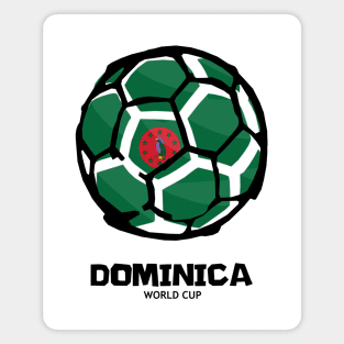 Dominica Football Country Flag Magnet